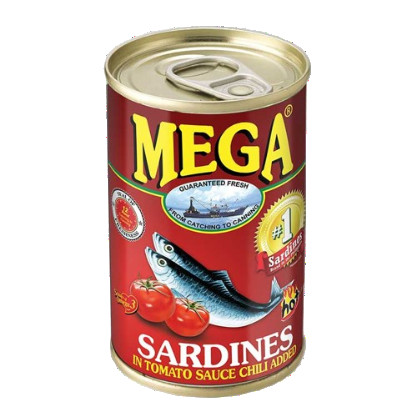 Mega Sardines in Tomato Sauce Chili Added 155g