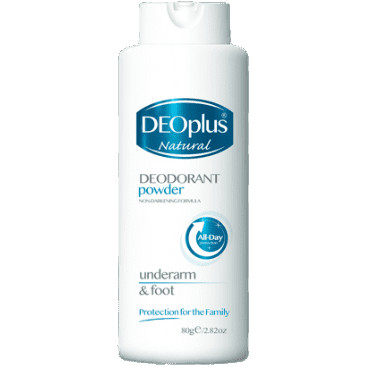 Deo Plus Natural Deodorant Powder 80g