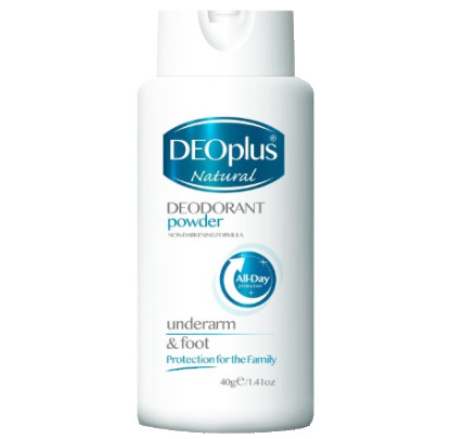 Deo Plus Natural Deodorant Powder 40g