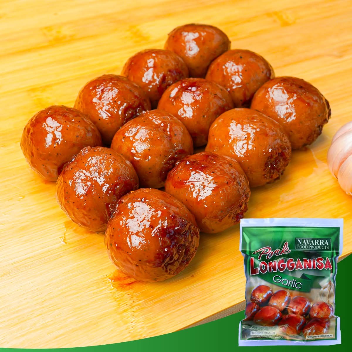 Pork Garlic Longganisa 360g