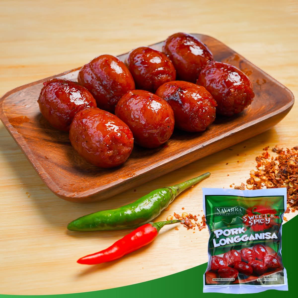 Pork Sweet and Spicy Longganisa 360g