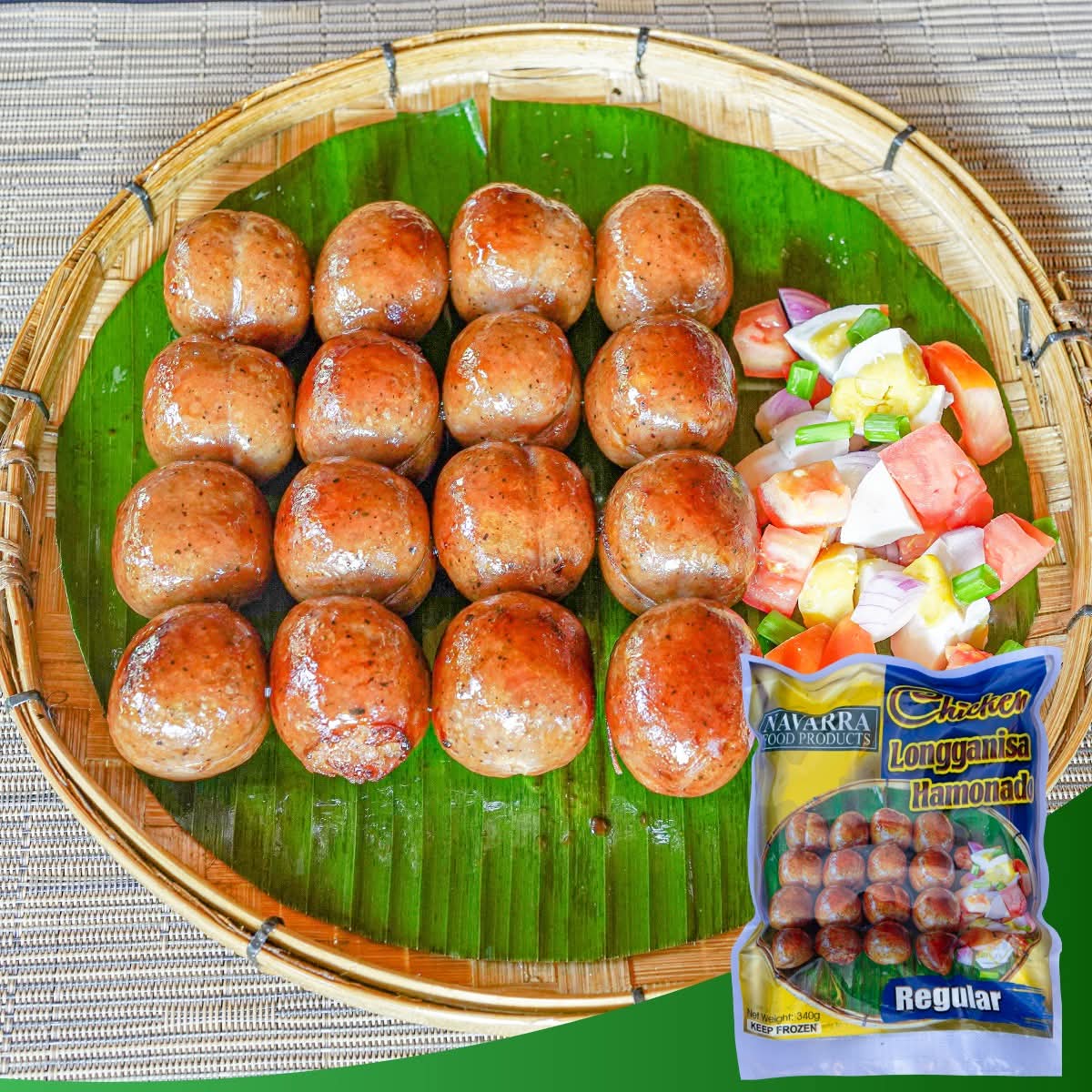 Chicken Longganisa Hamonado Regular  340g